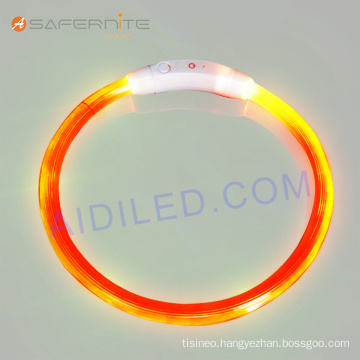 Pvc Water Resistance Glow Luminous Led Dog Collar